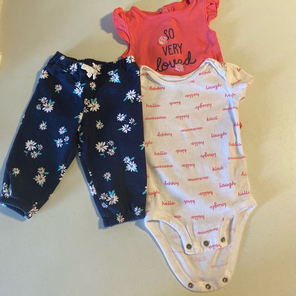 Baby Pants & Onesie Shirt Set